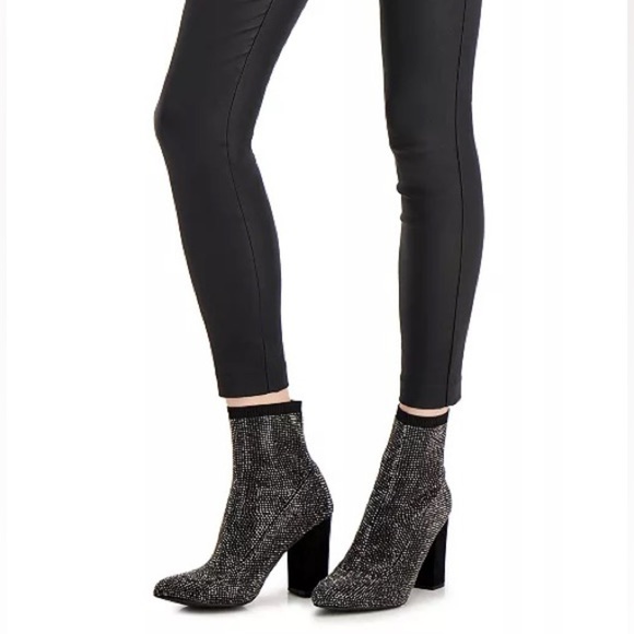 Rhinestone Boots Sock Booties Size 7 - Picture 6 of 6